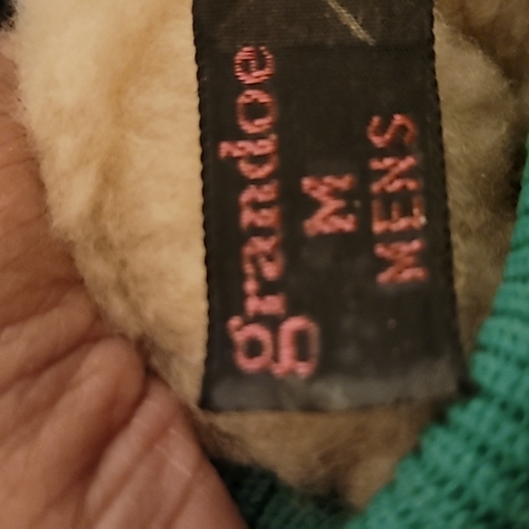 Men's Green Leather Grandoe Ski Mitts, Sz. M - Picture 6 of 7